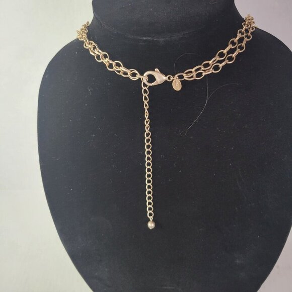 Chicos Long Silver-Tone Double Strand Layering Beaded Necklace - Picture 3 of 4